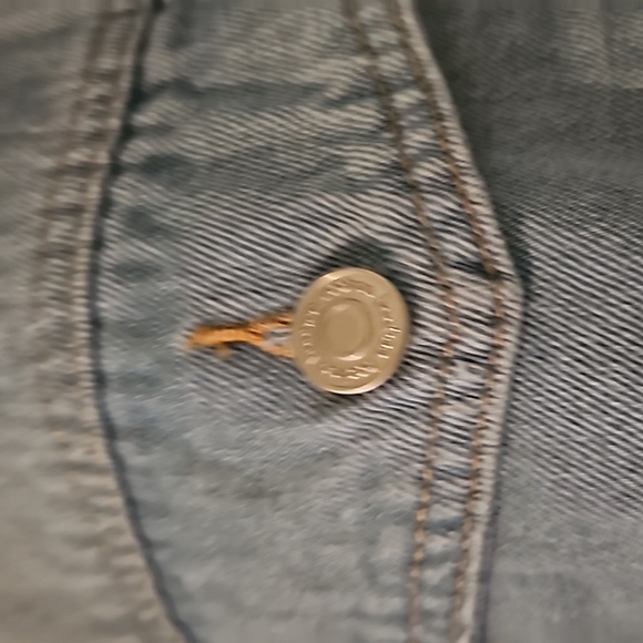 NWT Boohoo Plus jean jacket with lace Cut Outs Sz. 24 - Picture 5 of 9